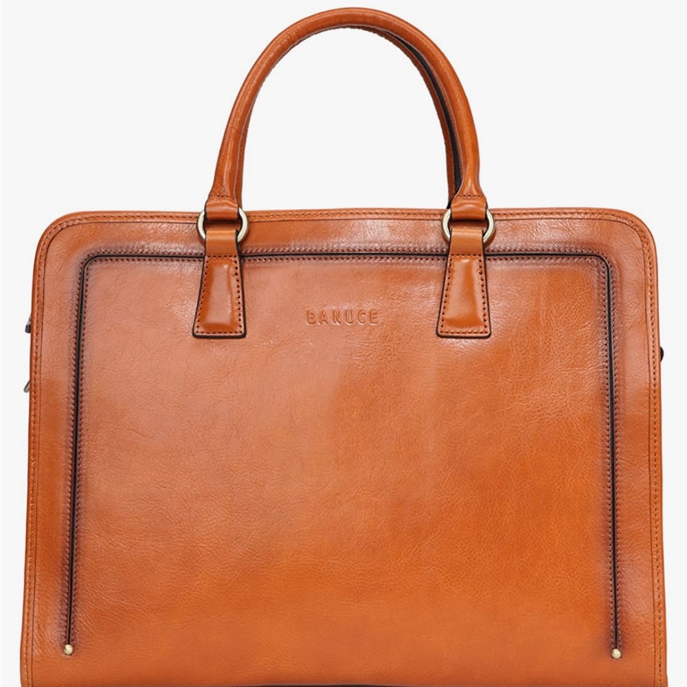 Banuce leather briefcase